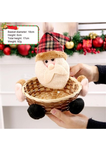 01 Merry Christmas Dekorasyon Yenilikler Şeker Sepeti Noel Ev Dekorasyonu Elk Kardan Adam Aperatif Şeker Saklama Sepetleri Noel Hediyesi 2023 (Yurt Dışından) fiyatları
