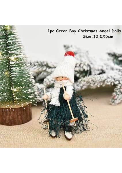 A6 Yeşil 2022 Yeni Yıl Hediyesi Sevimli Noel Melek Bebek Noel Ağacı Süsleme Noel Deco Noel Dekorasyon Ev Için Doğum 2023 Navidad Dekor (Yurt Dışından) fiyatları