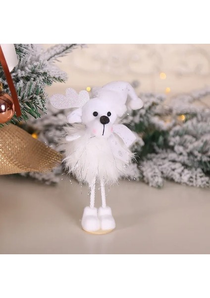 C17-ELK 2023 Navidad Noel Ağacı Araba Dekor Ahşap Asılı Kolye Elk Noel Süslemeleri Ev Için Yeni Yıl Noel Doğum Günü Hediyesi (Yurt Dışından)