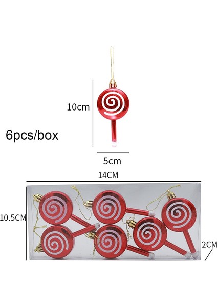 24 Adet 3 Cm-Gül Altın Noel Ağacı Kolye Kutulu Galvanik Lolipop Kardan Adam Elk Noel Süsleri 2023 Yeni Yıl Noel Ev Dekor Navidad Hediyeler (Yurt Dışından)