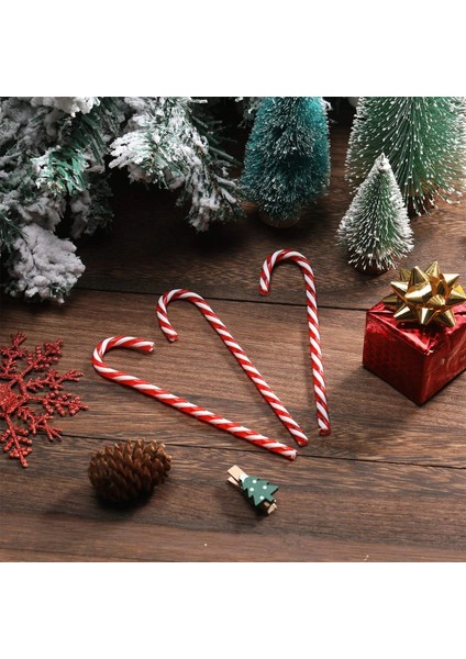 10 Adet Bir Noel Plastik Şeker Kamışı Noel Ağacı Asılı Süsleme Tatil Yeni Yıl Partisi Dekorasyon Favor Için (Yurt Dışından) indirimleri