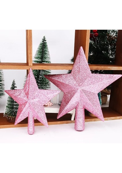 Mavi 20 cm Noel Ağacı Üst Yıldız 15/20 cm Merry Christmas Süslemeleri Parlak Altın Tozu Beş Köşeli Yıldız Yeni Yıl Süsleme (Yurt Dışından) modelleri
