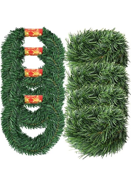 B02 5.2/5.5m Çam Iğnesi Demir Rattan Yeşil Tinsel Şerit Garland Ev Noel Dekorasyonu Için Noel Ağacı Süsleri Yeni Yıl Dekor (Yurt Dışından)
