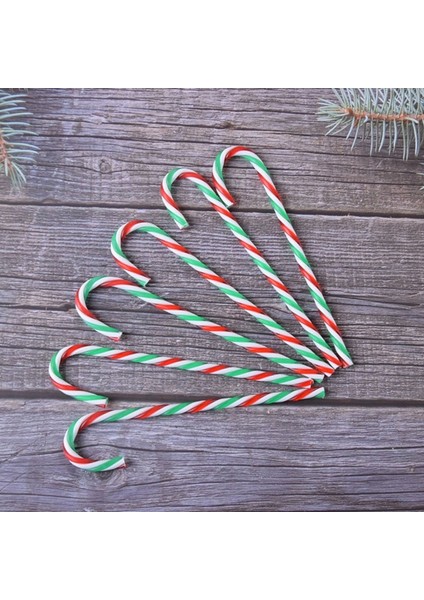 Gules 6 Adet Akrilik Dekoratif Kamış 6 Adet Noel Günü Noel Ağacı Dekoratif Şeker Dekoratif Kamış Noel Hediyesi Küçük Kamış (Yurt Dışından) indirimleri