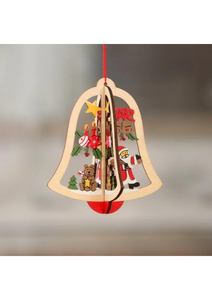 Stil 1 Merry Christmas Ahşap Kolye Kar Tanesi Noel Ağacı Askı Süsleri Yeni Yıl Süslemeleri Ev Çocuklar Için Oyuncak 2022 Navidad (Yurt Dışından)