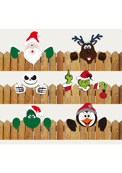 Typeb-D Noel Dekorasyon Kapı Çerçevesi Noel Baba Elk Ahşap Dekor Noel Kolye Merry Christmas Dekorasyon Çıkartmaları 2023 Ev Için (Yurt Dışından) fiyatları
