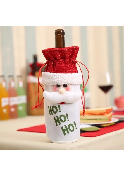 L1-Noel Baba Yeni Yıl 2023 Hediye Noel Baba Şarap Şişesi Toz Kapağı Noel Noel Ev Navidad Için Noel Süslemeleri 2022 Yemeği Masa Dekor (Yurt Dışından)