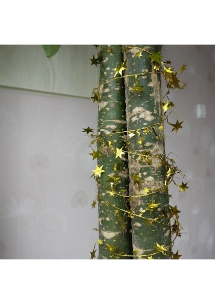 Gül 7.5 M Yıldız Garland Noel Ağacı Dekorasyon Düğün Dıy El Sanatları Parti Malzemeleri Noel Yıldız Tinsel Garland Tel Ev Dekor (Yurt Dışından) indirimleri