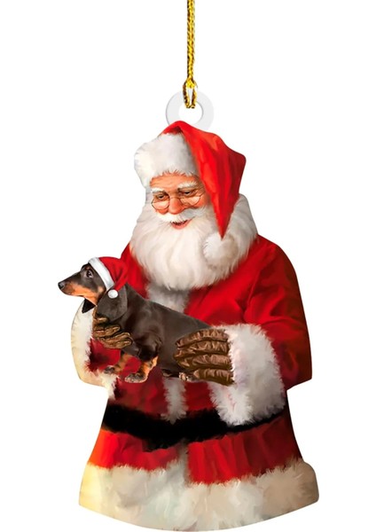 D Bir Boyut Yeni Yıl Şenlikli Parti Malzemeleri Odası Dekorasyon Noel Hediyesi 2023 Noel Ağacı Kolye Sevimli Kitty Köpek Kedi Hayvan Damla Süsleme (Yurt Dışından)