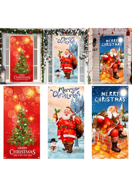 Stil 5 Noel Banner Bayrağı Noel Baba Noel Ağacı Banner Noel Dekorasyon Ev Için 2023 Noel Süsler Hediyeler Navidad Yeni Yıl (Yurt Dışından) fiyatları