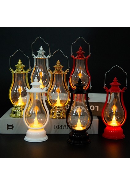 05 Retro Gaz Lambası Enerji Tasarruflu Tatil Masaüstü Asılı Bar Gece Lambası Cadılar Bayramı Dekoratif LED Küçük Ev Partisi Retro Fener 1 Adet (Yurt Dışından) fiyatları