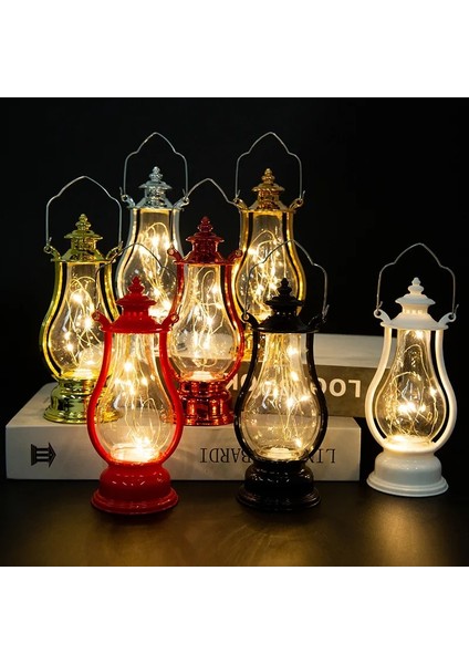 05 Retro Gaz Lambası Enerji Tasarruflu Tatil Masaüstü Asılı Bar Gece Lambası Cadılar Bayramı Dekoratif LED Küçük Ev Partisi Retro Fener 1 Adet (Yurt Dışından) fırsatları