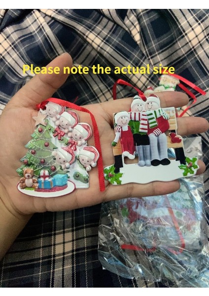 F4 Video Açıklamasına Dikkatlice Bakın Noel Asılı Kolye Aile Dıy Adı Nimet Yeni Yıl Noel Ağacı Damla Süsleme Dekorasyon (Yurt Dışından)