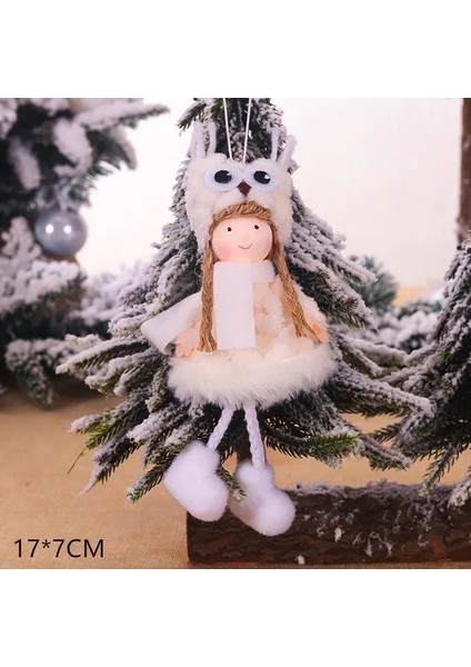 A7-Beyaz Gözlük 2023 Navidad Noel Ağacı Araba Dekor Ahşap Asılı Kolye Elk Noel Süslemeleri Ev Için Yeni Yıl Noel Doğum Günü Hediyesi (Yurt Dışından) fiyatları