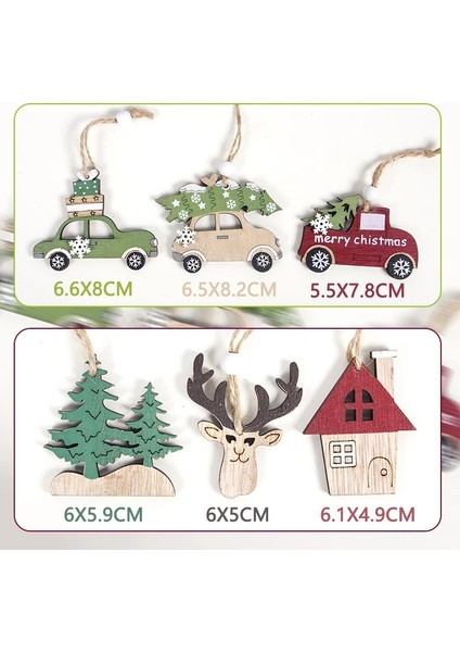 A7-Beyaz Gözlük 2023 Navidad Noel Ağacı Araba Dekor Ahşap Asılı Kolye Elk Noel Süslemeleri Ev Için Yeni Yıl Noel Doğum Günü Hediyesi (Yurt Dışından) fırsatları