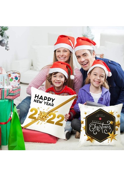 20 Noel Minder Örtüsü Ev Için Merry Christmas Süslemeleri 2023 Noel Süs Yastık Kılıfı Noel Navidad Hediyeler Yeni Yıl 2024 (Yurt Dışından)