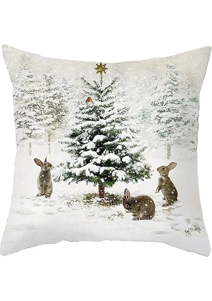 20 Noel Minder Örtüsü Ev Için Merry Christmas Süslemeleri 2023 Noel Süs Yastık Kılıfı Noel Navidad Hediyeler Yeni Yıl 2024 (Yurt Dışından)