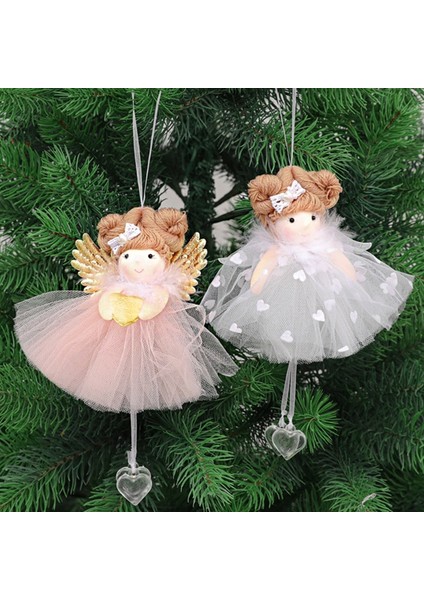 716 - Pembe Melek Yeni Yıl 2024 Hediyeleri Noel Melek Bebekler Noel Ağacı Süsleri Ev Için Noel Süslemeleri Navidad 2023 Natal Noel Deco Bebek (Yurt Dışından)