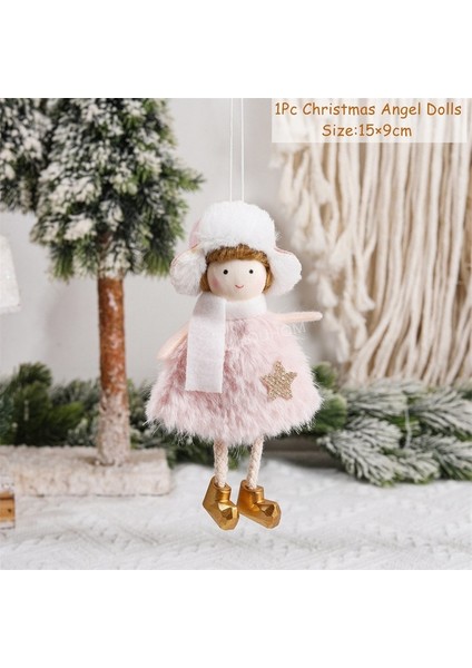 716 - Pembe Melek Yeni Yıl 2024 Hediyeleri Noel Melek Bebekler Noel Ağacı Süsleri Ev Için Noel Süslemeleri Navidad 2023 Natal Noel Deco Bebek (Yurt Dışından) fiyatları