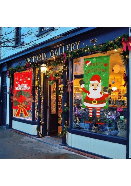 14 Merry Christmas Sundurma Kapı Afiş Asılı Süsleme Noel Dekorasyon Ev Noel Navidad 2022 Mutlu Yeni Yıl 2023 (Yurt Dışından)