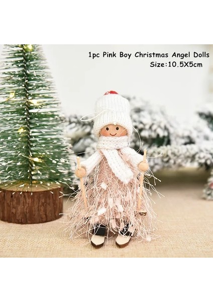 Pembe Çocuk Yeni Yıl 2022 Yılbaşı Ağacı Süsleri Sevimli Melek Kayak Bebekleri Kolye Navidad 2021 Ev Dekor Yılbaşı Ağacı Süsleri Noel Hediyesi (Yurt Dışından) fiyatları