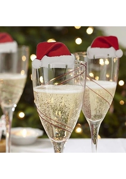 Stil 7 10 Adet Şarap Bardağı Kartı Yılbaşı Dekoru Noel Baba Şapkası Cam Dekor Noel Ağacı Kardan Adam Ev Dekorasyon Dekor Noel Aksesuarları (Yurt Dışından) indirimleri