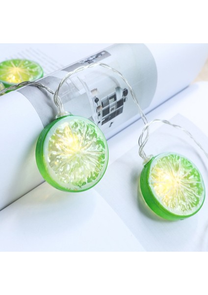 Yeşil 6m 40LEDS USB Noel Dekorasyonu Limon Işık Dize LED Çelenk Işık Kapalı Kullanım Pil/usb Tatil Peri Işıkları Düğün Yeni Yıl Için (Yurt Dışından)
