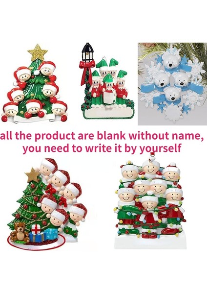 G2 Video Açıklamasına Dikkatlice Bakın Noel Asılı Kolye Aile Dıy Adı Nimet Yeni Yıl Noel Ağacı Damla Süsleme Dekorasyon (Yurt Dışından)