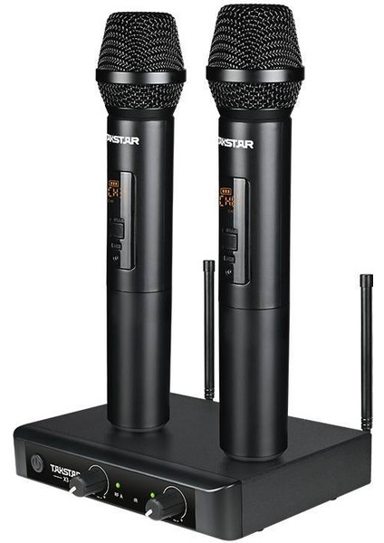 X3HH Çift El Telsiz Wireless Kablosuz Mikrofon Uhf 32 Kanal