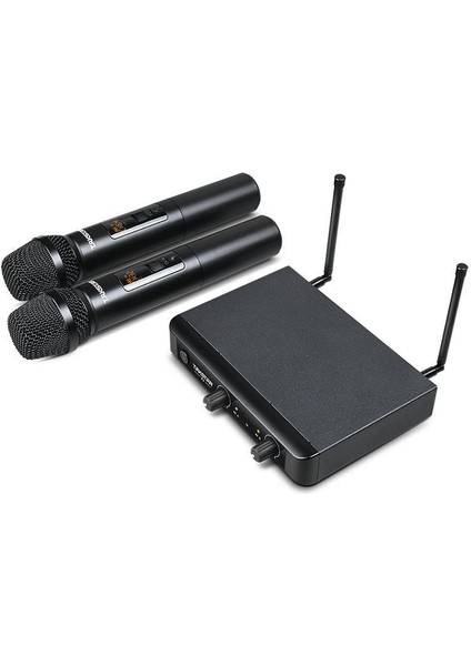 X3HH Çift El Telsiz Wireless Kablosuz Mikrofon Uhf 32 Kanal