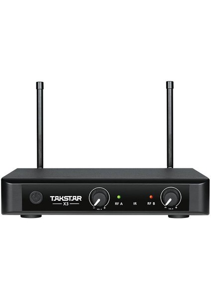 X3HH Çift El Telsiz Wireless Kablosuz Mikrofon Uhf 32 Kanal