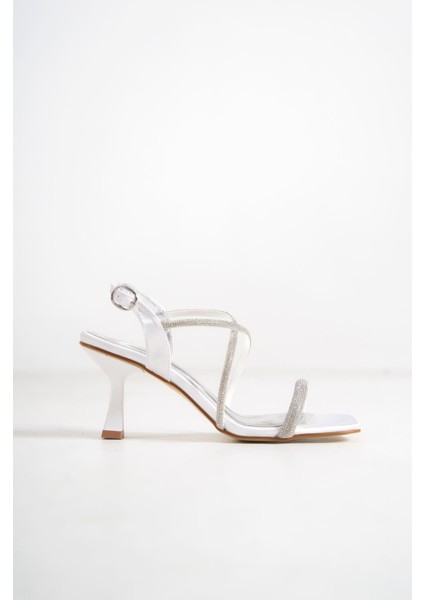 Kadın Taşlı Bantlı Abiye Ince Topuklu Ayakkabı indirimleri