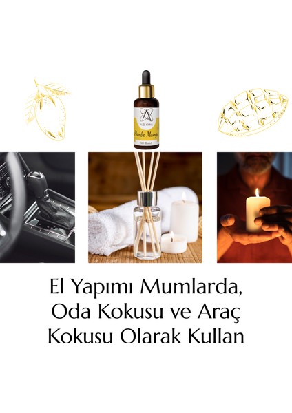 Alze Kimya Pink Mango Esansı Mum ve Buhurdanlık Için Yoğun 10,20,30 ml