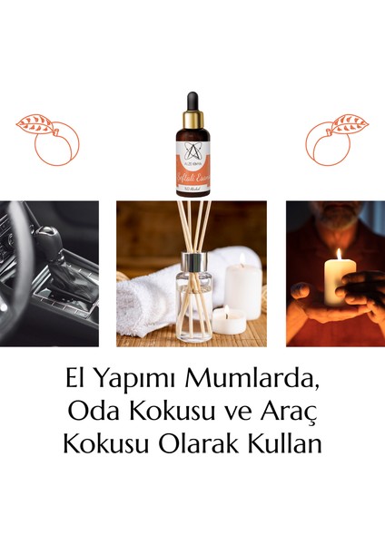Şeftali Esansı Mum ve Buhurdanlık Için Yoğun 10,20,30 ml