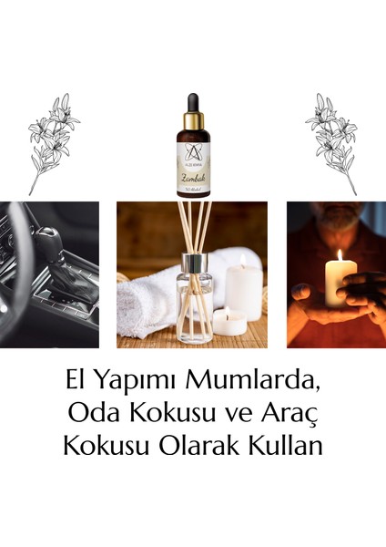 Zambak Esansı Mum ve Buhurdanlık Için Yoğun 10,20,30 ml