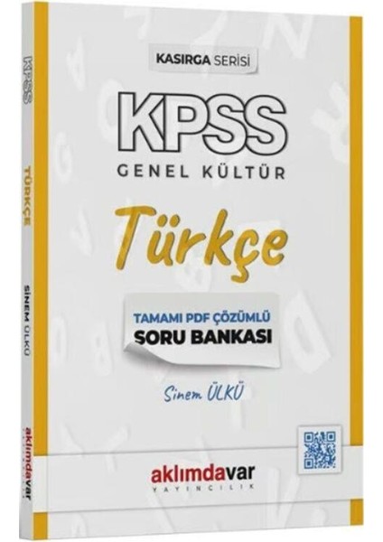 KPSS Türkçe Kasırga Soru Bankası