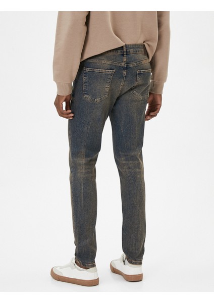 Skinny Fit Yıkamalı Kot Pantolon Michael Jean fırsatları