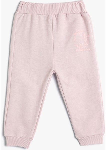 Basic Jogger Eşofman Altı Beli Lastikli Pamuklu