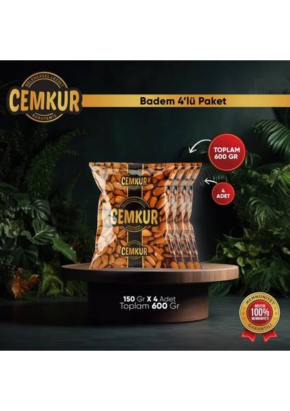 Kavrulmuş Badem İçi 150 gr x 4