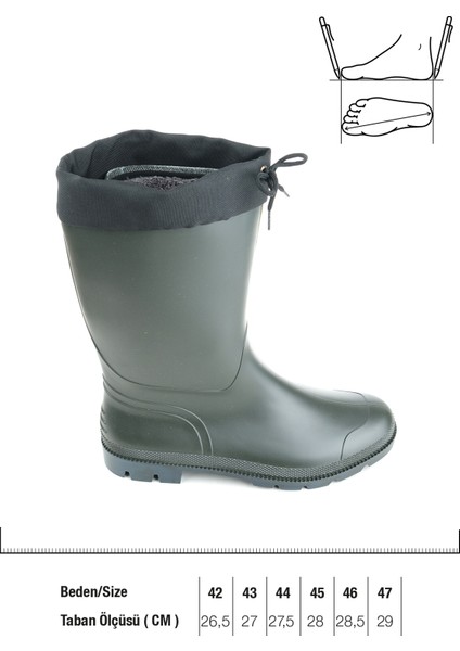 Kışlık Bağcıklı Içi Kürklü Su Geçirmez Erkek Çizme modelleri
