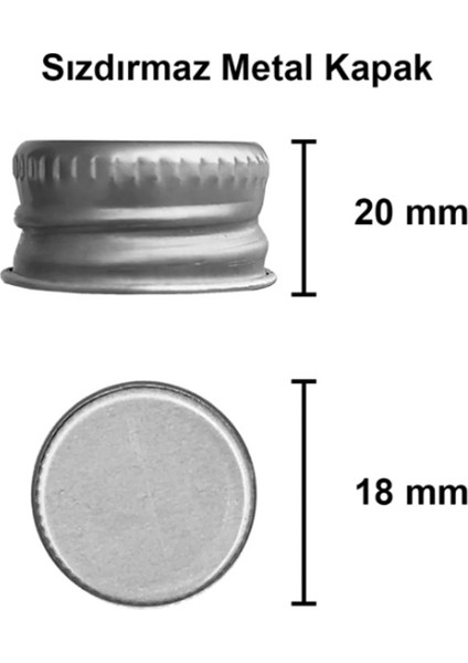 6 Adet Cam Shot Şişesi Sızdırmaz Metal Kapaklı Hediyelik Koku Süs Çok Amaçlı Kavanoz 50ML MA2195AS modelleri
