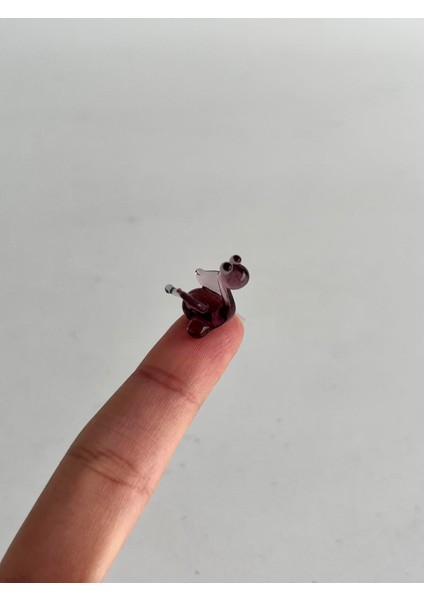El Yapımı Mini Murano Cam Dinozor Biblo A151-09