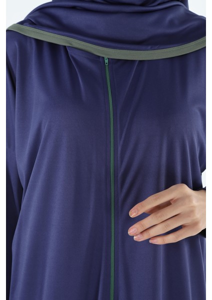 2199_ Fermuarlı Başörtülü Tesettür Namaz Elbisesi indirimleri