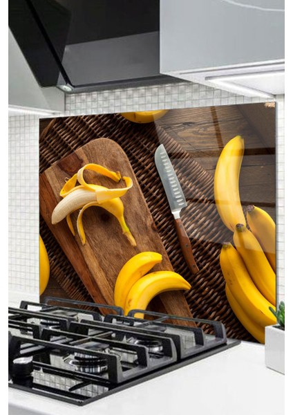 Cam Ocak Arkası Koruyucu Ankastre Arkası Koruyucu | Muz