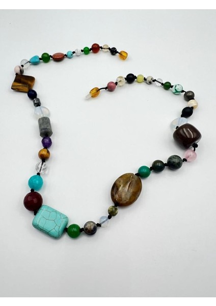 Sertifikalı Doğal Taş Tasarım Kolye Aaa Kalite Özel Tasarım El Işçiliği indirimleri