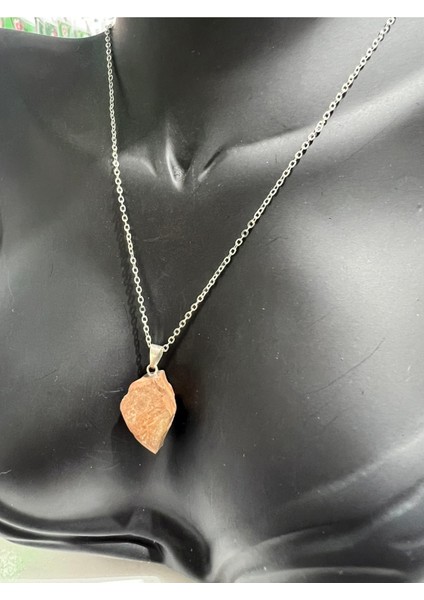 Sertifikalı Orijinal Işlenmemiş Doğal Taş Kaplan Gözü Kolye