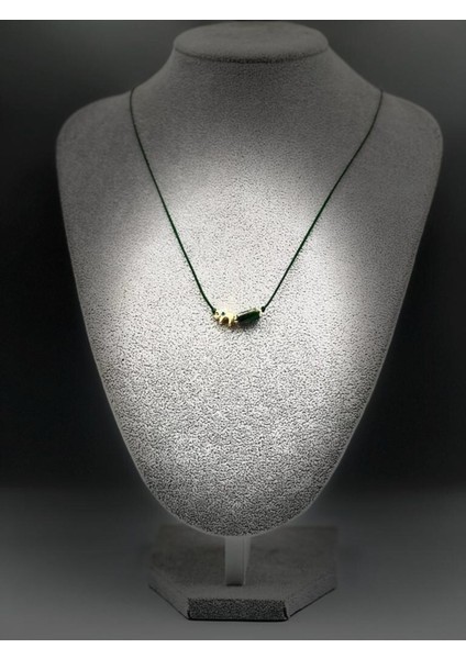 Sertifikalı Zümrüt Doğal Taş Kolye Fil Obje Detaylı Makrome Kilit Sistemi El Işçiliği fiyatları