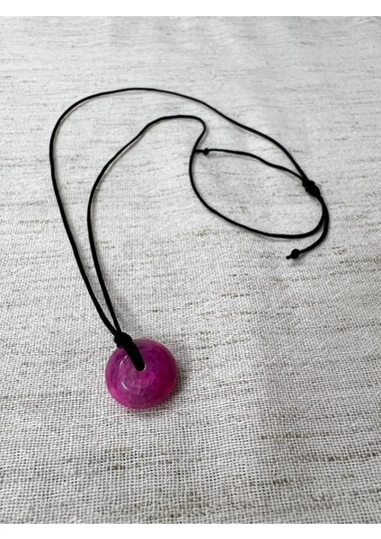 Sertifikalı Yosunlu Akik Doğal Taş Kolye Sürpriz Hediyeli Aaa Kalite Makrome Kapama