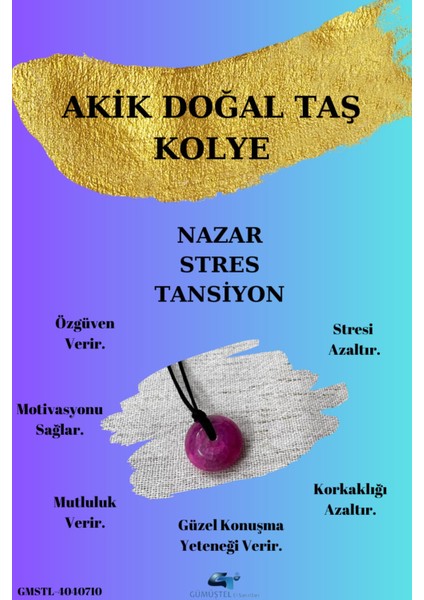 Sertifikalı Yosunlu Akik Doğal Taş Kolye Sürpriz Hediyeli Aaa Kalite Makrome Kapama fiyatları