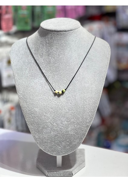 Sertifikalı Krizopras Doğal Taş Kolye Asansörlü Kilit Sistemi Sürpriz Hediyeli fırsatları